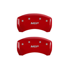 MGP 4 Caliper Covers Engraved Front & Rear MGP Yellow finish black ch