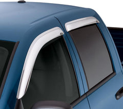 AVS 04-14 Ford F-150 Supercab Ventvisor Outside Mount Front & Rear Window Deflectors 4pc - Chrome