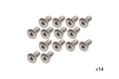 Kentrol 97-06 Jeep Wrangler Windshield Bolts 14 Pack Stainless