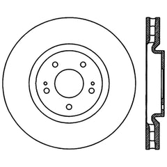 Stoptech 03-06 Evo 8 & 9 Front Premium High Carbon CRYO-STOP Rotor
