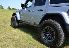 N-Fab Trail Slider Steps 2020 Jeep Wrangler Gladiator JT 4 Door All Beds - SRW - Textured Black