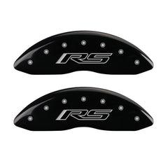 MGP 4 Caliper Covers Engraved Front & Rear Gen 5/RS Black finish silver ch