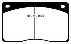 EBC 93-97 Aston Martin DB7 3.2 Supercharged Yellowstuff Front Brake Pads
