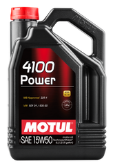 Motul 5L Engine Oil 4100 POWER 15W50 - VW 505 00 501 01 - MB 229.1