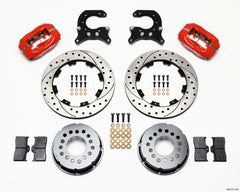 Wilwood Forged Dynalite P/S Rear Kit Drilled Red 58-64 Olds/Pontiac Ends