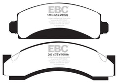 EBC 74-80 Chevrolet C30 (JB8) Yellowstuff Front Brake Pads