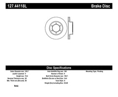 StopTech 00-06 Toyota Tundra / 01-07 Toyota Sequoia Front Left Slotted & Drilled Rotor