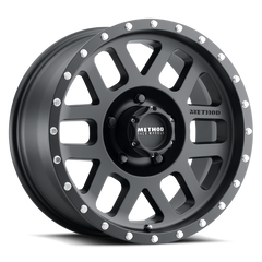 Method MR306 Mesh 17x8.5 0mm Offset 5x5.5 108mm CB Matte Black Wheel