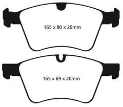 EBC 08-10 Mercedes-Benz GL320 3.0 TD (373mm Front Rotors) Yellowstuff Front Brake Pads