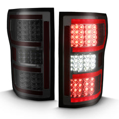 ANZO 2018-2019 Ford F-150 LED Taillight Smoke (Red Light Bar) (w/ Sequential)