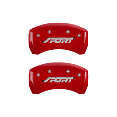 MGP 4 Caliper Covers Engraved Front & Rear SPORT Yellow finish black ch