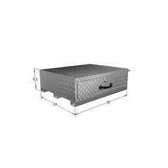 Westin/Brute 24in D x 30in W x 9.5in H Single Drawer - Aluminum