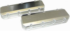 Moroso Chevrolet Big Block Valve Cover w/Billet Rail - 3in - Exhaust Pockets/Intake Tubes - Aluminum