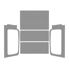 DEI 04-06 Jeep Wrangler LJ Unliminted Leather Look Headliner Complete Kit - Gray