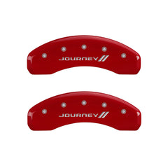 MGP 4 Caliper Covers Engraved Front & Rear With stripes/Journey Yellow finish black ch