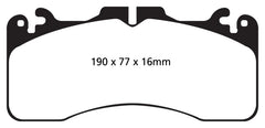 EBC 09+ Lexus LS460 4.6 Sport Greenstuff Front Brake Pads