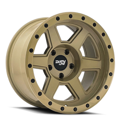 Dirty Life 9315 Compound 17x9 / 6x139.7 BP / -12mm Offset / 106mm Hub Desert Sand Wheel