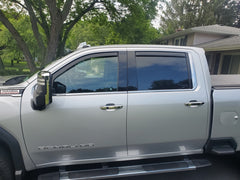 EGR 2019 Chevy 1500 Crew Cab In-Channel Window Visors - Matte Black