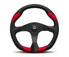Momo Quark Steering Wheel 350 mm - Black Poly/Black Spokes