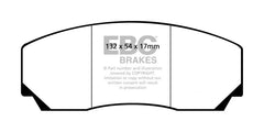 EBC 90-00 Aston Martin Vantage 5.3 (Twin Supercharged)(AP) Orangestuff Front Brake Pads