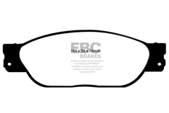 EBC 03-06 Jaguar XJ8 4.2 VP Redstuff Front Brake Pads