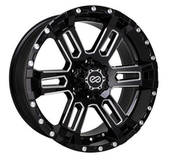 Enkei Commander 20x9 25mm Offset 5x150 Bolt Pattern 110 Bore Black Machined Wheel