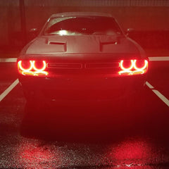 Oracle 15-21 Dodge Challenger Dynamic Surface Mount Headlight Halo Kit - ColorSHIFT - Dynamic