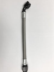 Fragola -10AN PTFE Hose Assembly Straight x 45 Degree 96in