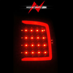 ANZO 09-18 Dodge Ram 1500 Full LED Tailights w/ Sequential Black Housing/Clear Lens