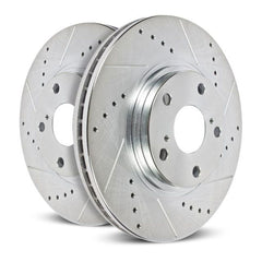 Power Stop 08-10 Dodge Ram 4500 Rear Evolution Drilled & Slotted Rotors - Pair