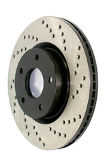 StopTech 92-02 Dodge Viper Drilled Front Right Cryo Rotor