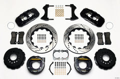 Wilwood AERO4 Rear P-Brake Kit 14.00in Drilled Big Ford New Style 2.50in Offset