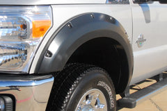 Lund 11-16 Ford F-250 RX-Rivet Style Textured Elite Series Fender Flares - Black (2 Pc.)