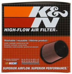 K&N Universal Rubber Filter - Round Straight 3in Flange ID x 7in OD x 4in Height