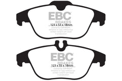 EBC 13-16 Mercedes-Benz GLK250 2.1 Twin TD Redstuff Rear Brake Pads
