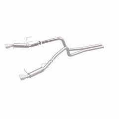 Magnaflow 2014 Ford Mustang V6 3.7L Comp Series Dual Split Rear Polished Stainless C/B Perf Exhaust