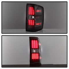 xTune Chevy 1500 14-16 / Silverado 2500HD/3500HD LED Tail Lights - Black ALT-JH-CS14-LED-BK