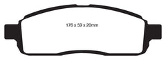 EBC 09 Ford F150 4.6 (2WD) 6 Lug Greenstuff Front Brake Pads