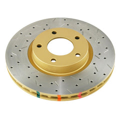 DBA 04-05 Mazda 3 2.3L (exc. MazdaSpeed) Front Drilled & Slotted 4000 Series Rotor