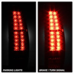 Spyder Chevy Avalanche 07-13 LED Tail Lights Black ALT-YD-CAV07-LED-BK