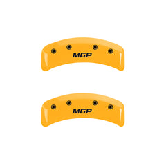 MGP 4 Caliper Covers Engraved Front & Rear MGP Yellow Finish Black Char 1997 Chevrolet Camaro