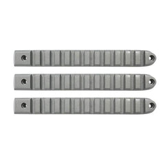 DV8 Offroad 2007-2018 Jeep JK Silver Rail Style Door Handle Inserts - Set Of 3