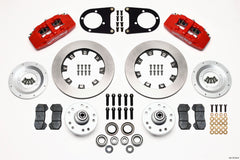 Wilwood Dynapro 6 Front Hub Kit 12.19in Red 37-48 Ford Psgr. Car Spindle