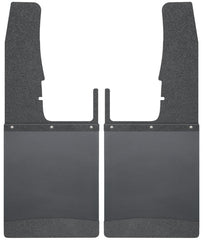 Husky Liners 09-16 Dodge Ram 1500/2500/3500 12in W Black Top & Weight Kick Back Front Mud Flaps