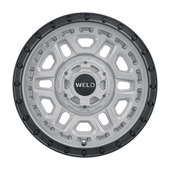 Weld Off-Road W169 17X9 Crux 6X135 6X139.7 ET-12 BS4.50 Gloss Armor Gray / Satin Black 106.1