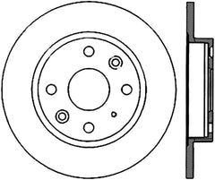 StopTech 90-93 Mazda Miata MX-5 Sportstop Cryo Drilled & Slotted Rotor - Rear Right