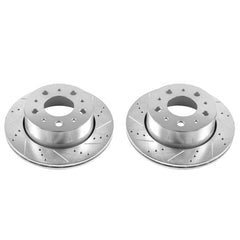 Power Stop 14-19 Ram ProMaster 1500 Rear Evolution Drilled & Slotted Rotors - Pair