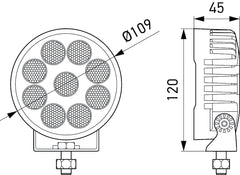 Hella ValueFit LED Work Light TR3000 LED MV CR LT