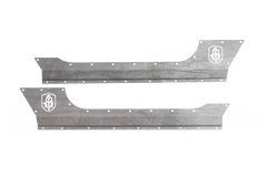 Road Armor 07-18 Jeep Wrangler JK 2DR Defender Body Armor Rocker Panel - Raw