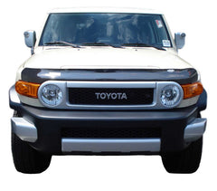 AVS 07-14 Toyota FJ Cruiser High Profile Bugflector II Hood Shield - Smoke